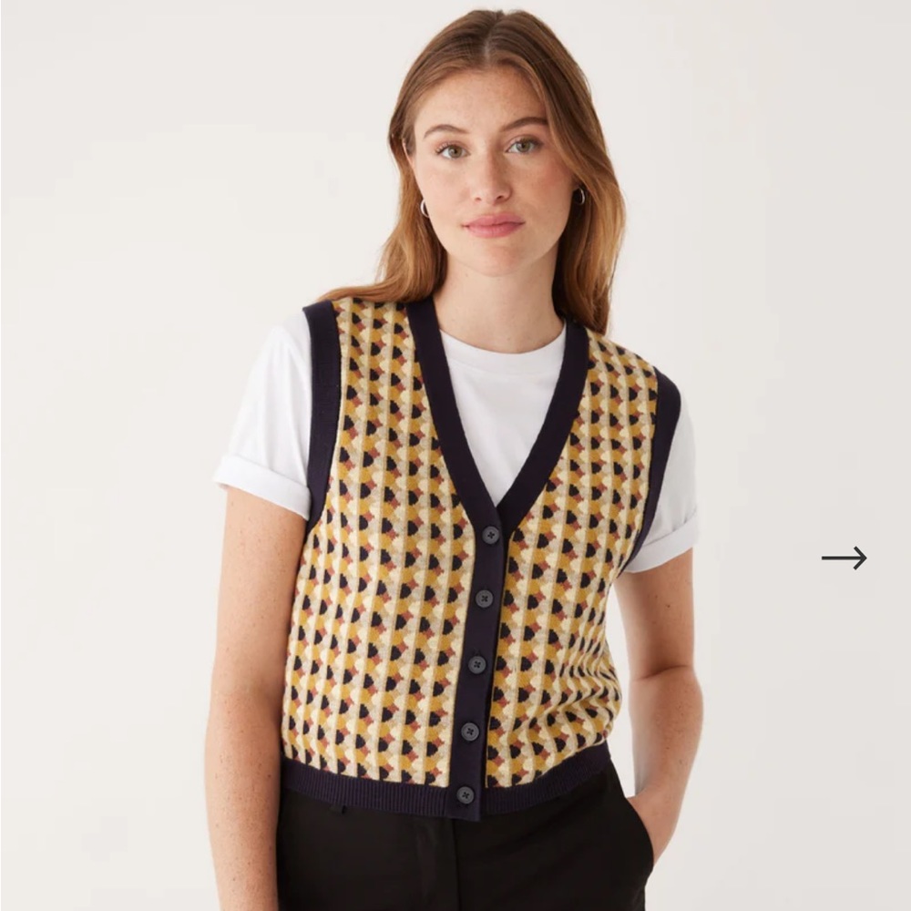 Frank and Oak Button Up Sweater Vest